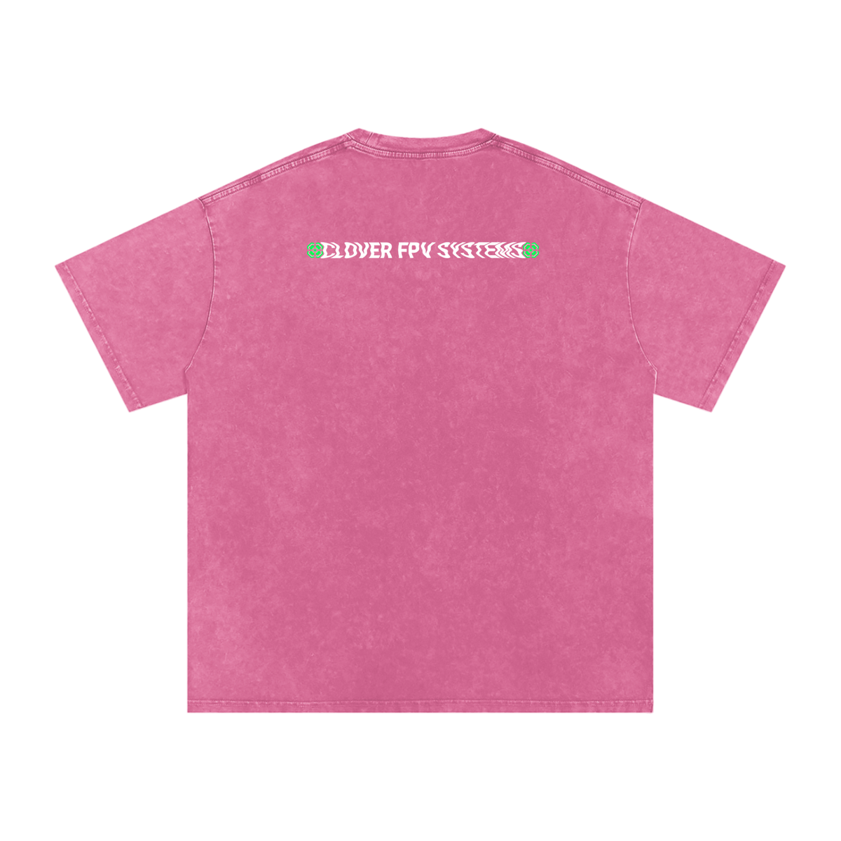 Wavy CFPVS Logo - Snow Washed Oversized Cotton T-Shirt