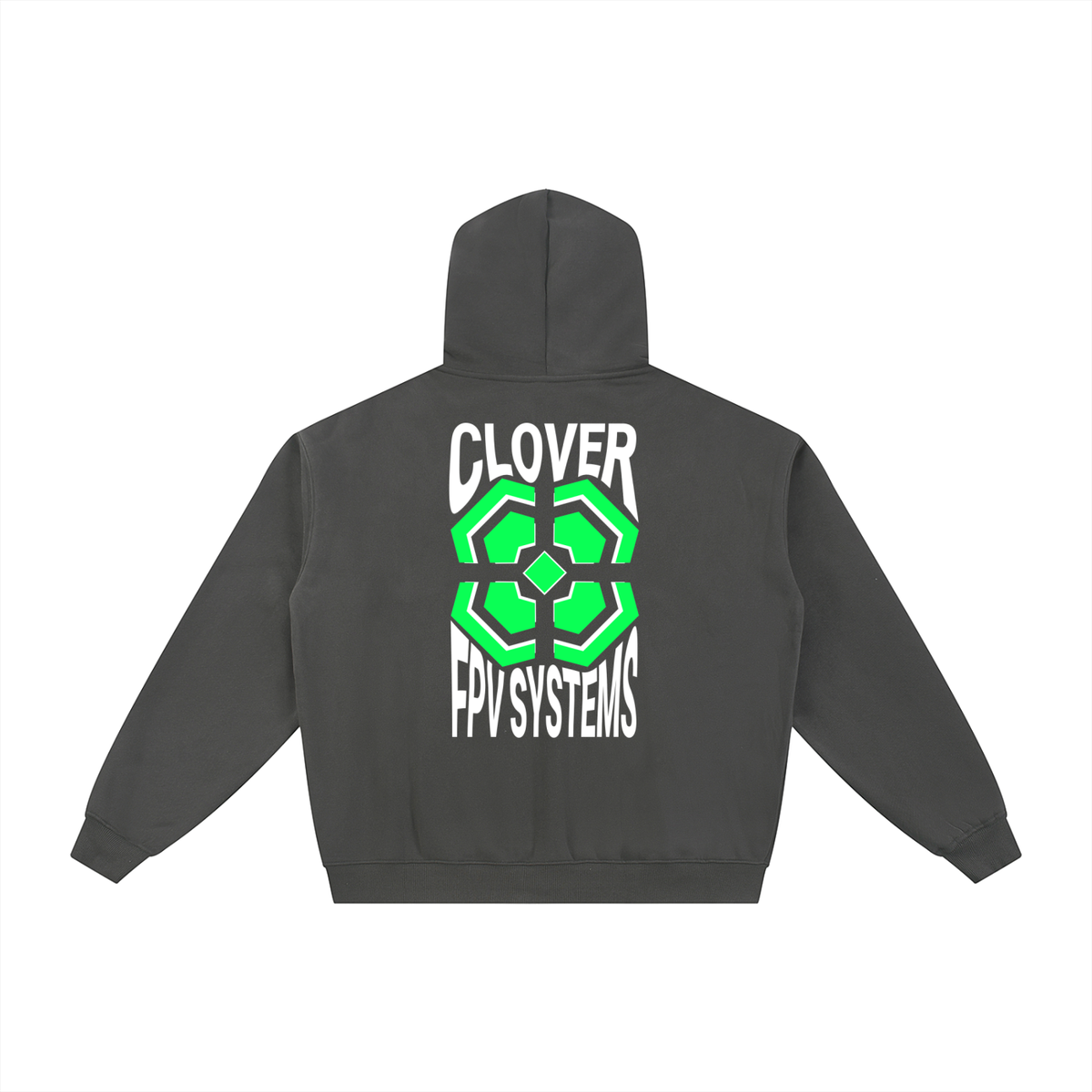 Wavy CFPVS Logo - Essential Fleece Zip-Through Hoodie