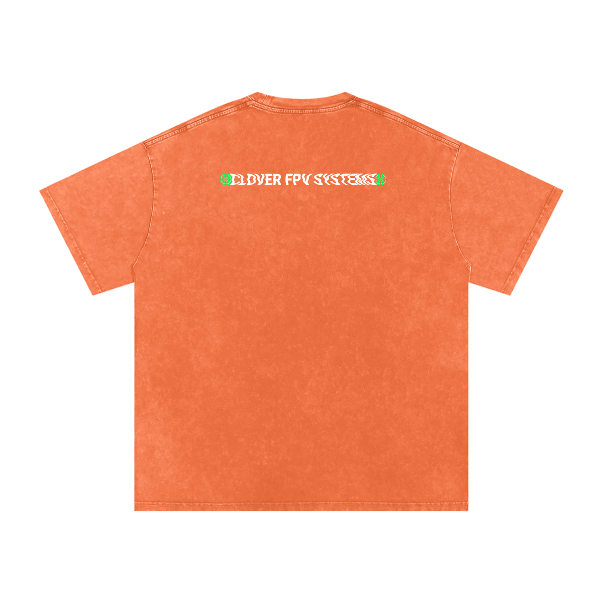 Wavy CFPVS Logo - Snow Washed Oversized Cotton T-Shirt