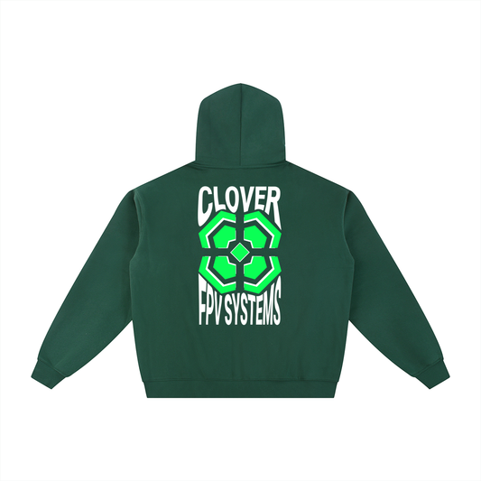 Wavy CFPVS Logo - Essential Fleece Zip-Through Hoodie