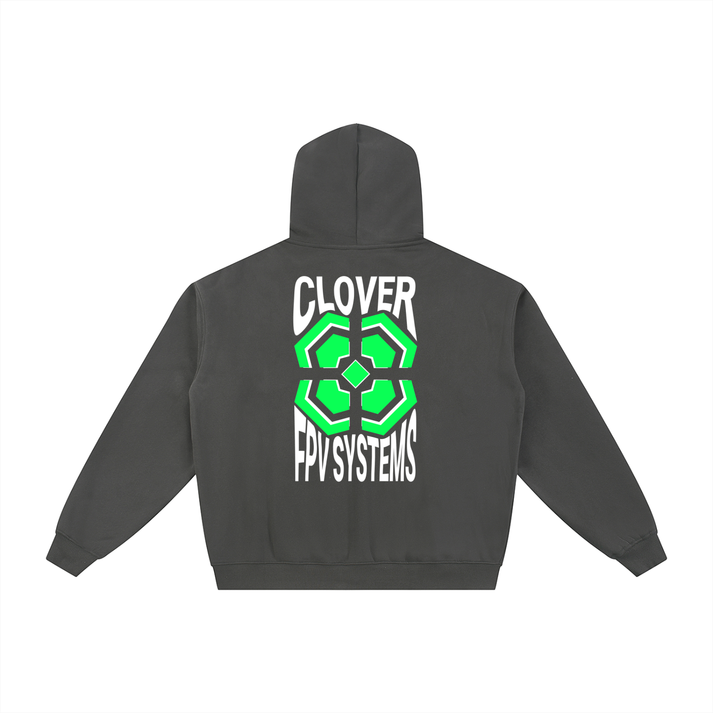 Wavy CFPVS Logo - Essential Fleece Zip-Through Hoodie