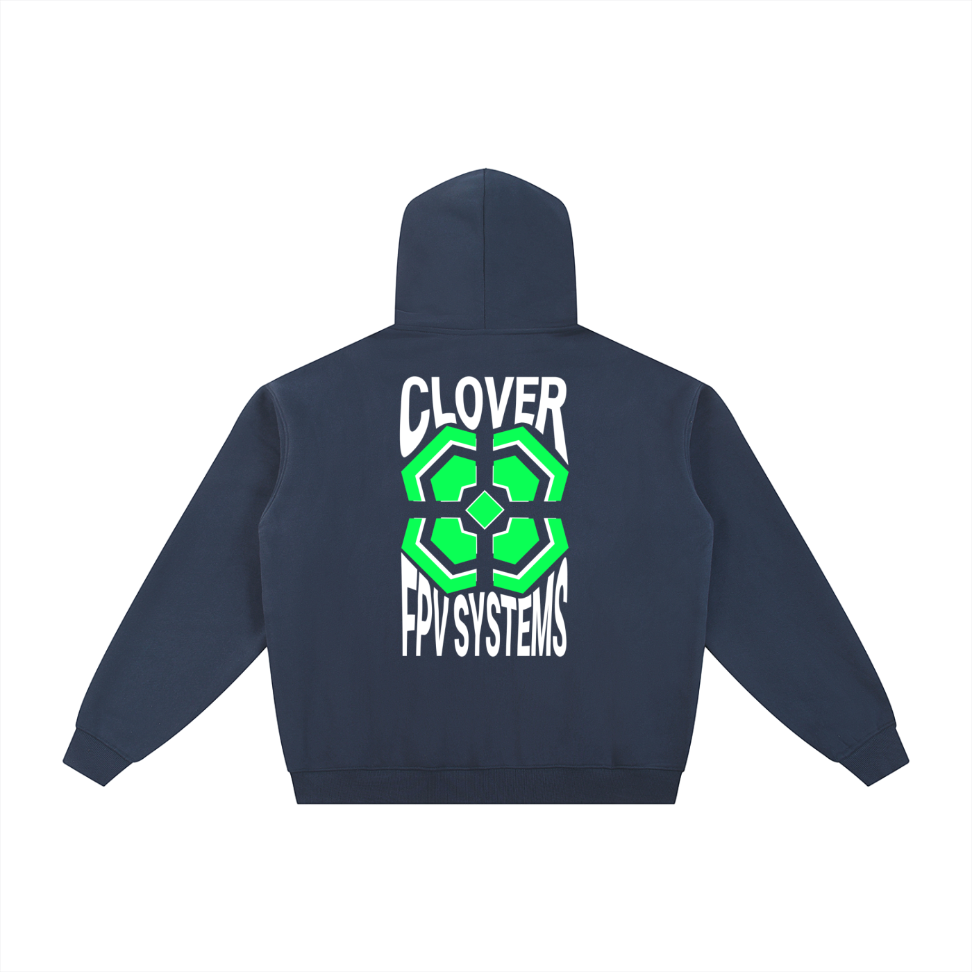 Wavy CFPVS Logo - Essential Fleece Zip-Through Hoodie